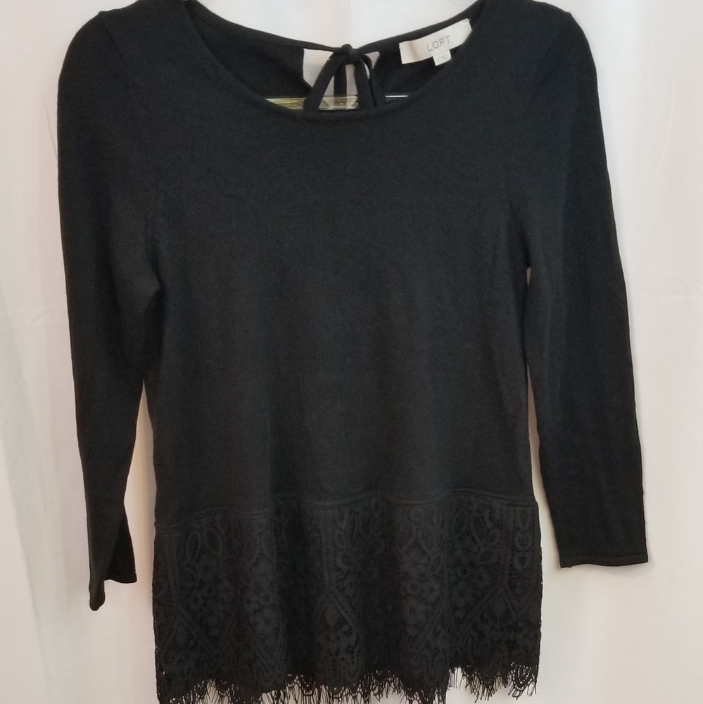 Loft Black sweater top
